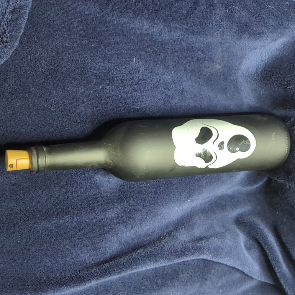 Scream lighted wine bottle